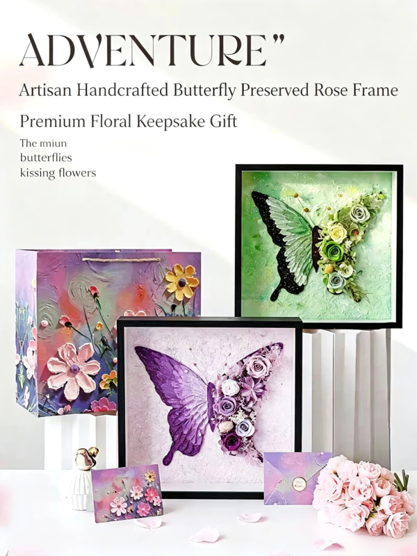Handcrafted Eternal Floral Photo Keepsake