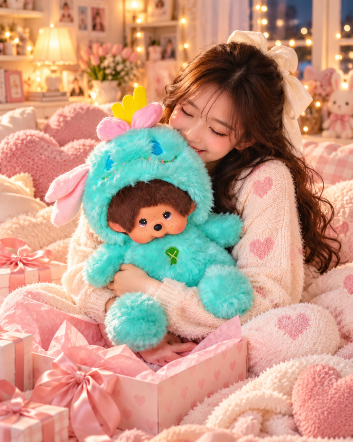 Minty Bloom Cuddle Plush – Soft Monster Gift Doll